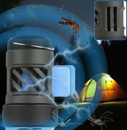 Linterna trípode antimosquitos 3 en 1