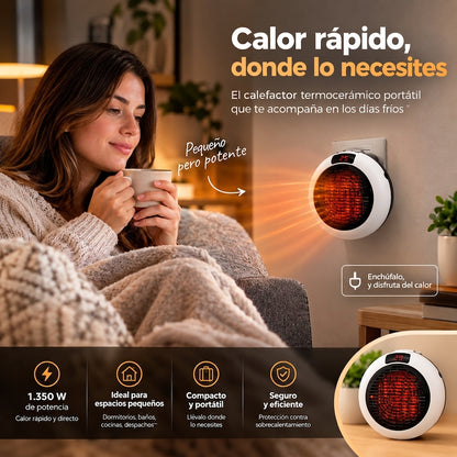 Calefactor termocerámico portatil